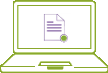 Green dots appear on files as Carbonite backs them up. Computer