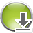 Carbonite Icon with Downward Pointing Grey Arrow