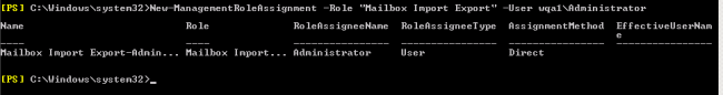 Assign Mailbox Role